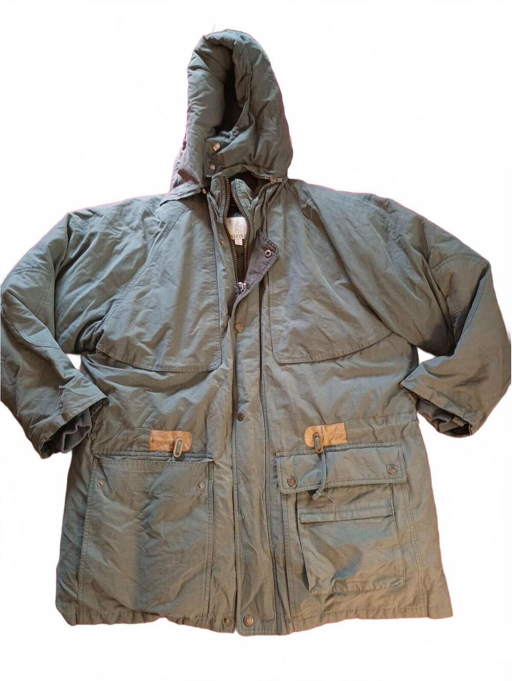 Vintage London Fog Men's Large Hooded Green Parka Jacket